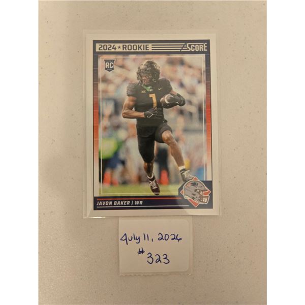 Javon Baker Rookie Card