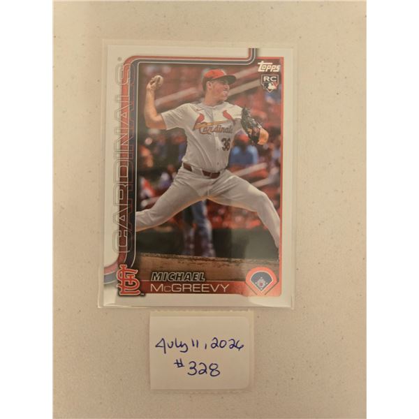 Michael McGreevy Rookie Card