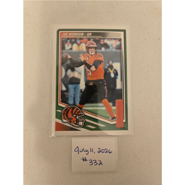 Joe Burrow Football Card
