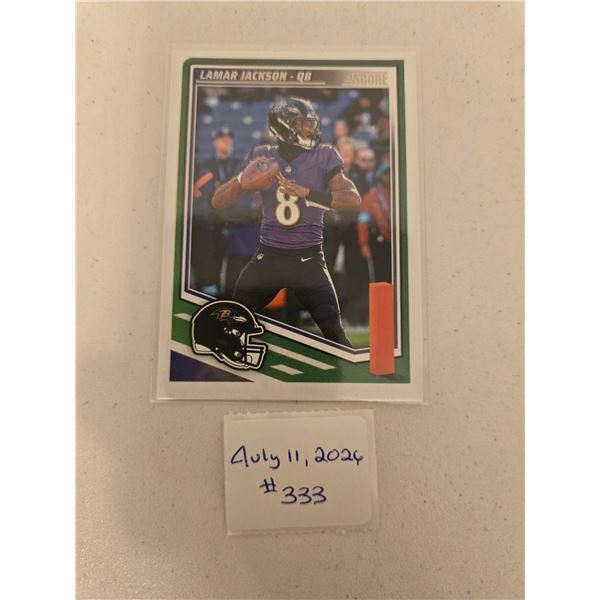 Lamar Jackson Football Card