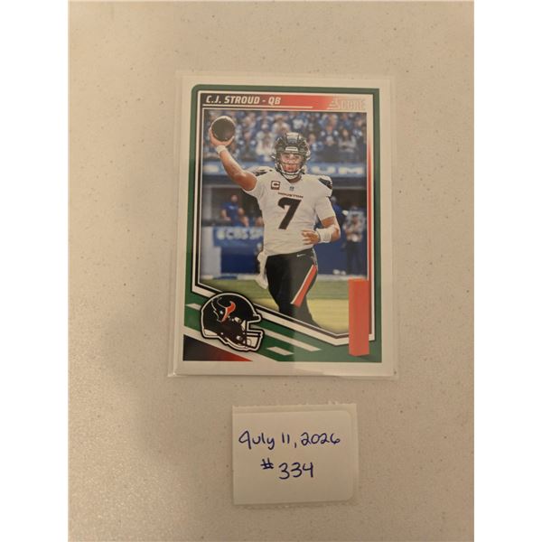 C. J. Stroud Football Card
