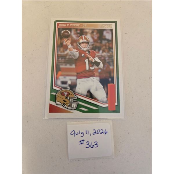 Brock Purdy Football Card