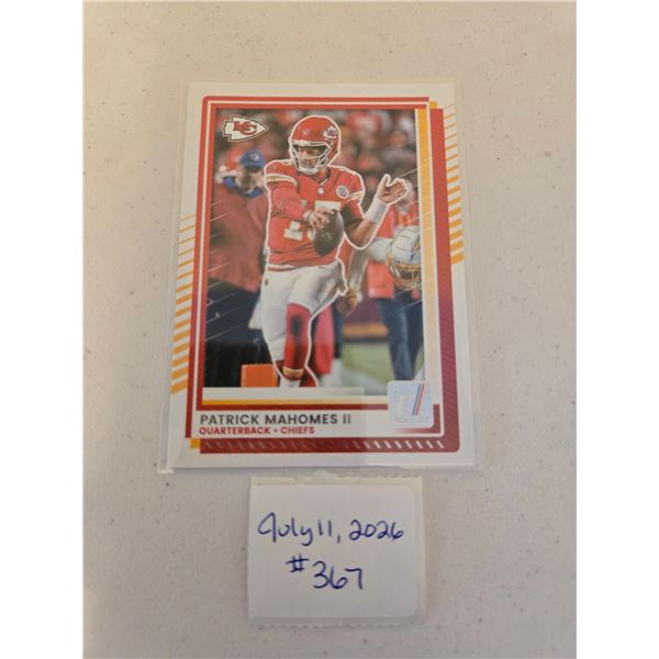 Patrick Mahomes Football Card