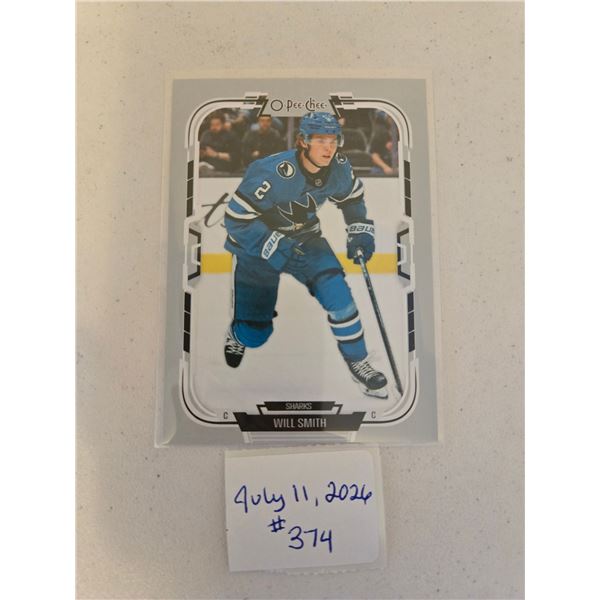 Will Smith Hockey Card