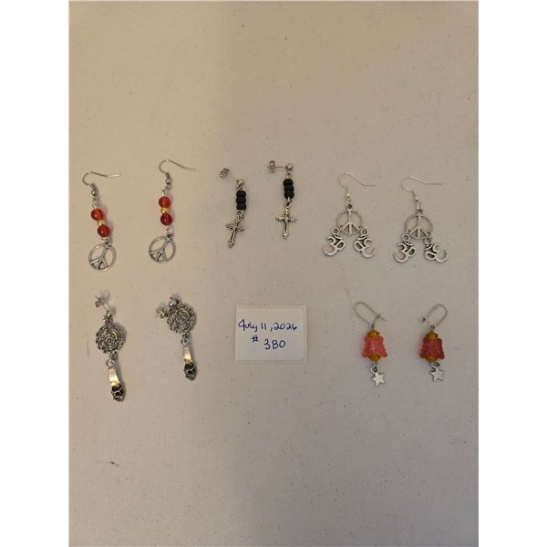 Five Assorted Sets of Earrings