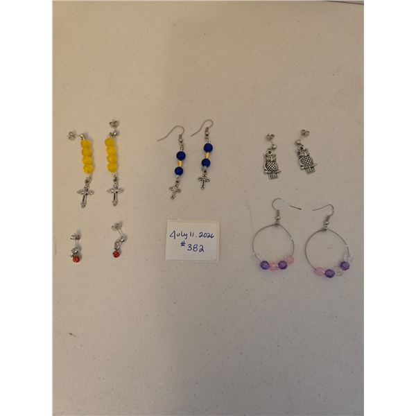 Five Assorted Sets of Earrings