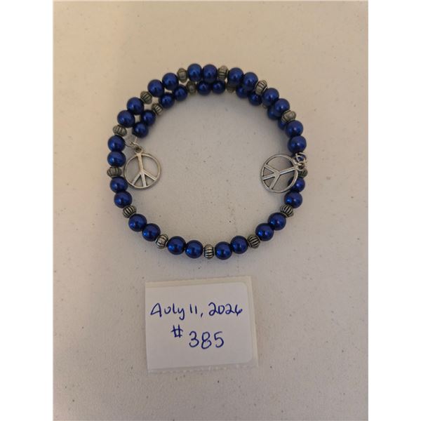 Blue and Silver Bracelet