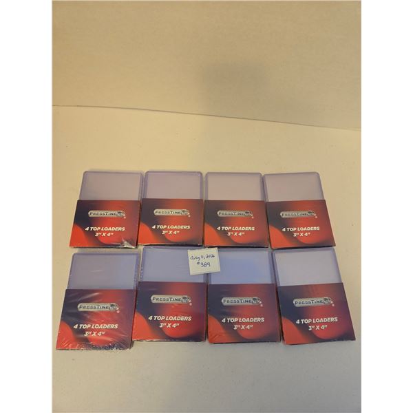 Eight Packs of Toploaders