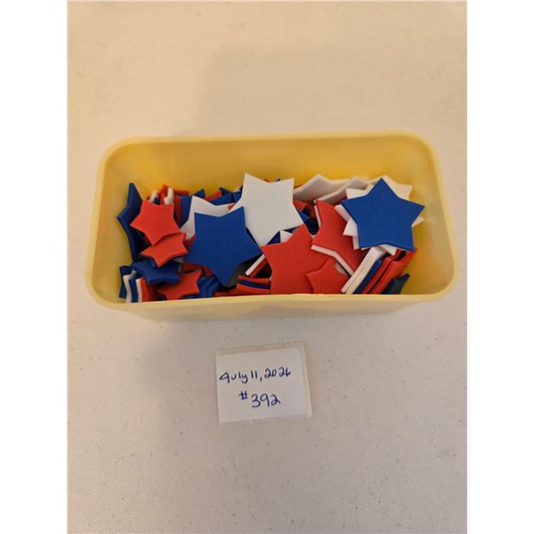 Assorted Red, White and Blue Stars, Various Sizes
