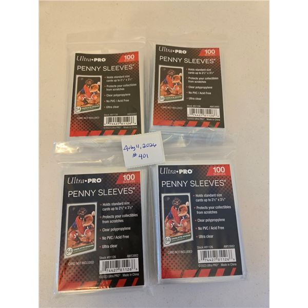 Four Packs of Card Sleeves