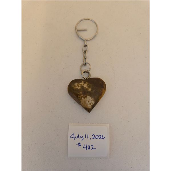 Heart Stone Keychain