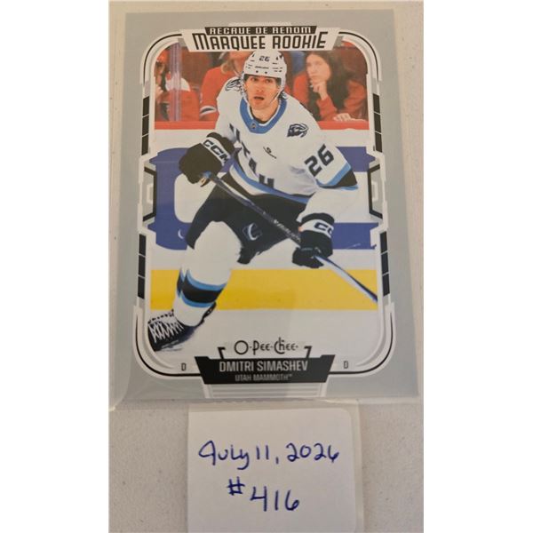 Dmitri Simashev Rookie Card
