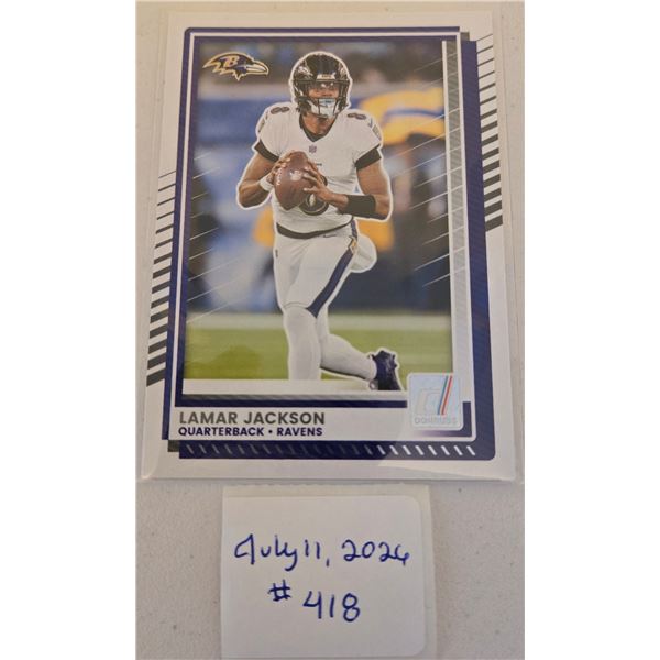 Lamar Jackson Football Card