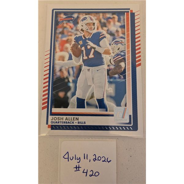 Josh Allen Football Card