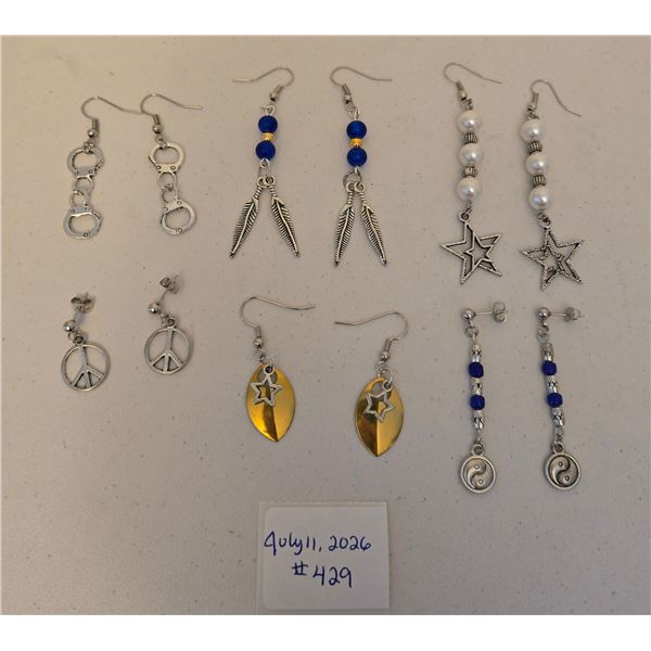 Six Assorted Sets of Earrings