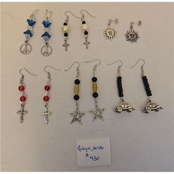 Six Assorted Sets of Earrings