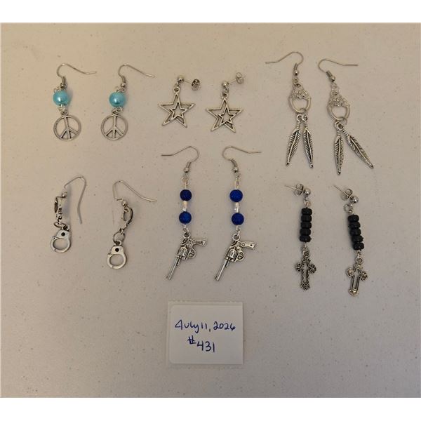 Six Assorted Sets of Earrings