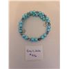 Image 1 : Teal with Metal Diamond Beaded Bracelet