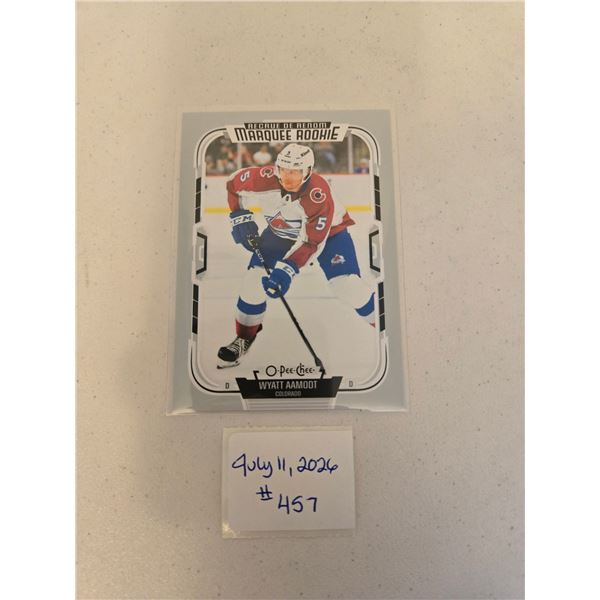 Wyatt Aamodt Rookie Card