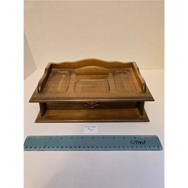 Vintage 1970's Wooden Valet Organizer