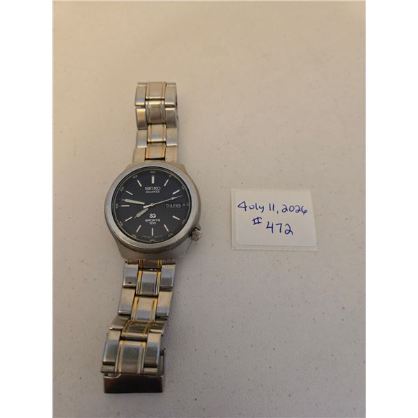 Vintage Seiko SQ Sports 100 Watch
