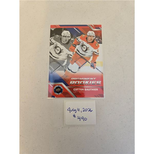 Cutter Gauthier Prominent Rookies Card