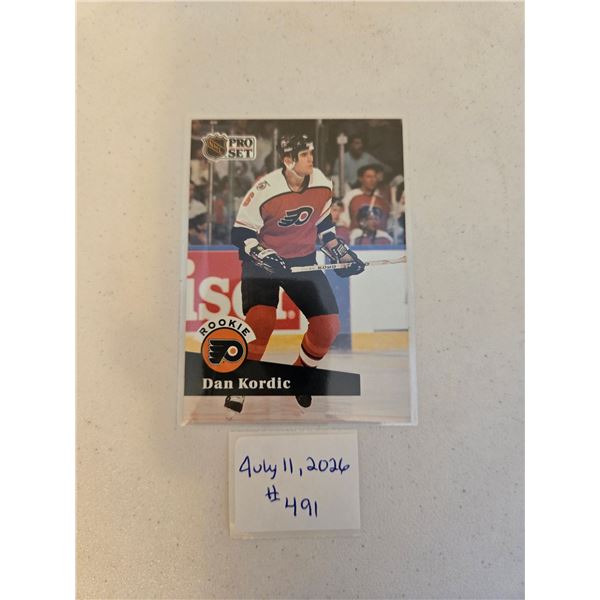 Dan Kordic Rookie Card