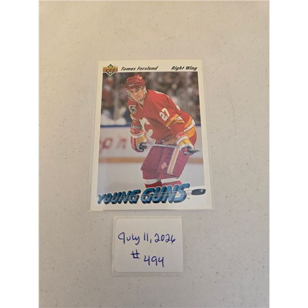 Tomas Forslund Young Guns Card