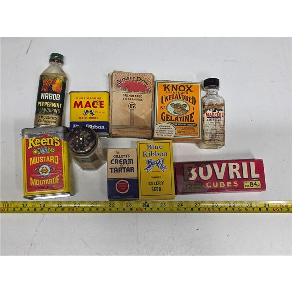 Vintage kitchen tins and boxes