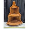 Image 1 : 3 tier wood shelf stand- 36"H