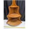 Image 2 : 3 tier wood shelf stand- 36"H
