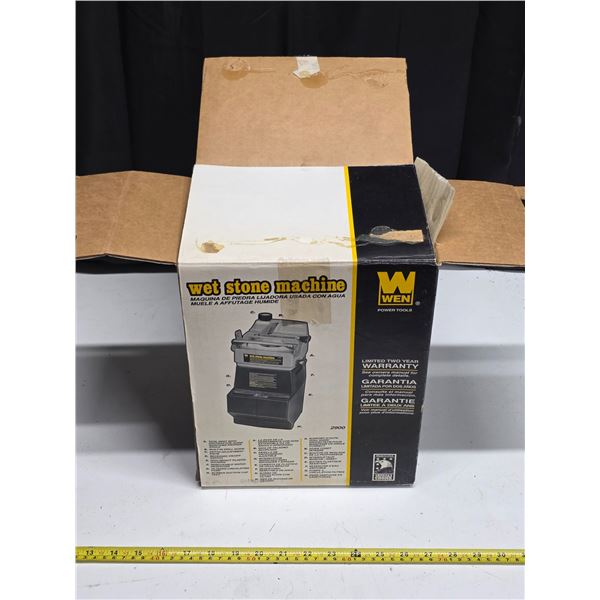 Wet stone machine