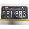 Image 1 : 1960 sask license plate