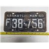 Image 1 : 1960 sask license plate