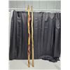 Image 1 : 2 wooden diamond willow walking sticks- 58"L