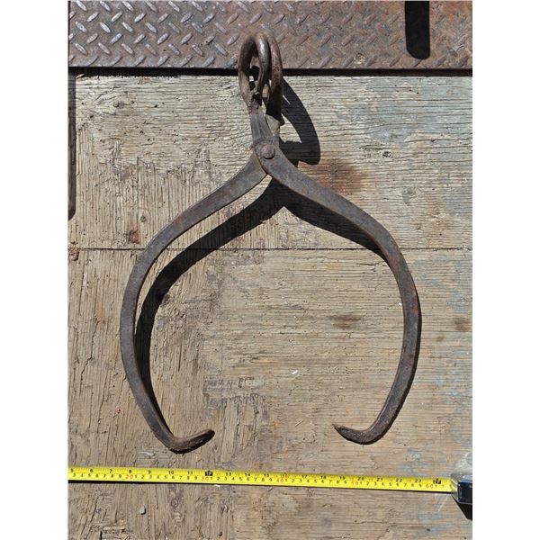 Set of antique ice tongs