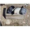 Image 1 : Wooden crate and garden décor statues