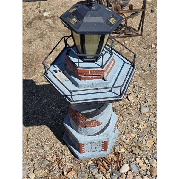 Light house garden statue- 25"H