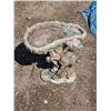 Image 1 : Cement bird bath- 17"H