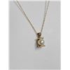 Image 2 : “10K” Marked Gold Chain and “10K” Pendant w/ Pearl Accent (Unver