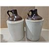 Image 2 : (2) Vintage Stoneware Jugs (some damage)