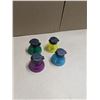 Image 1 : set of 4 "bottle toppers" for canned beverages