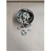 Image 2 : vintage brass drawer pulls, painted