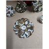 Image 3 : vintage brass drawer pulls, painted