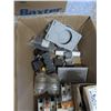 Image 4 : box of electrical supplies, breakers, actuators, regulators, etc