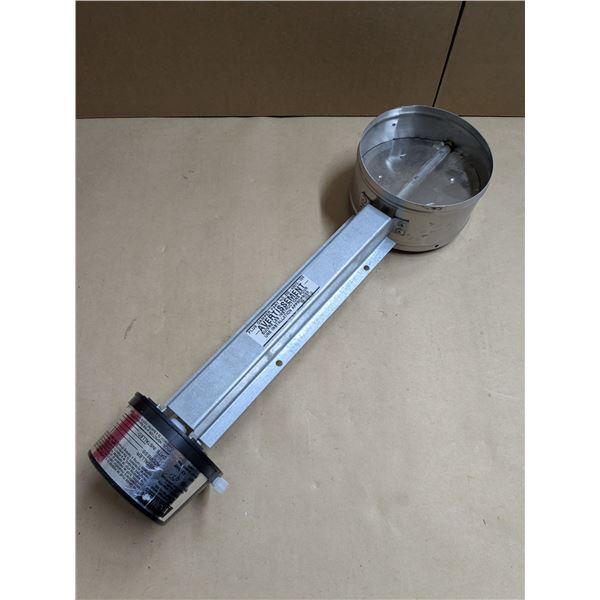 Vent damper for 6" ducting