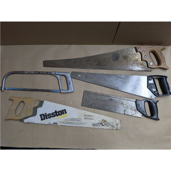 5 handsaws,