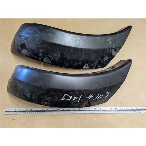 2 fender flare extensions