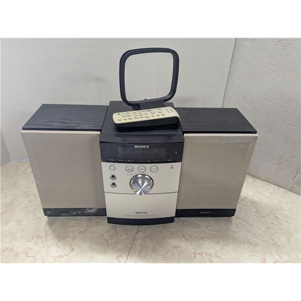 sony stereo system, cd mp3 player