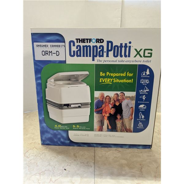 Campa-Potti XG, portable camping toilet, new in box